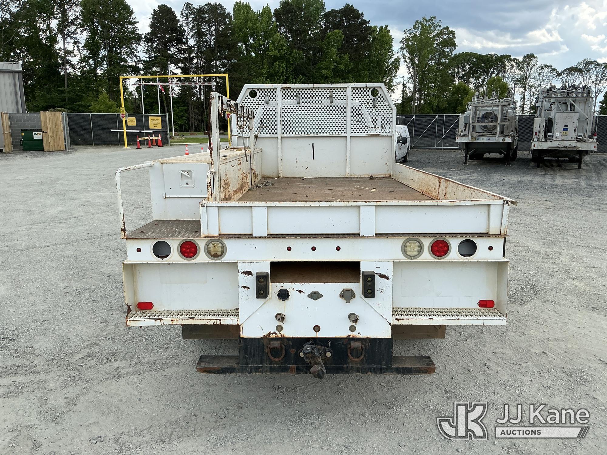(China Grove, NC) 2015 Ford F750 URD/Flatbed Truck Runs & Moves) (Jump To Start, Check Engine Lights