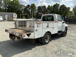 (China Grove, NC) 2008 GMC C5500 Service Truck Runs & Moves) (Check Engine Light On, Body Damage, Mi