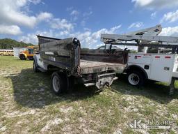 (Tampa, FL) 2014 Ford F450 Dump Truck Not Running, Condition Unknown, Cranks, Body Damage, Has Power