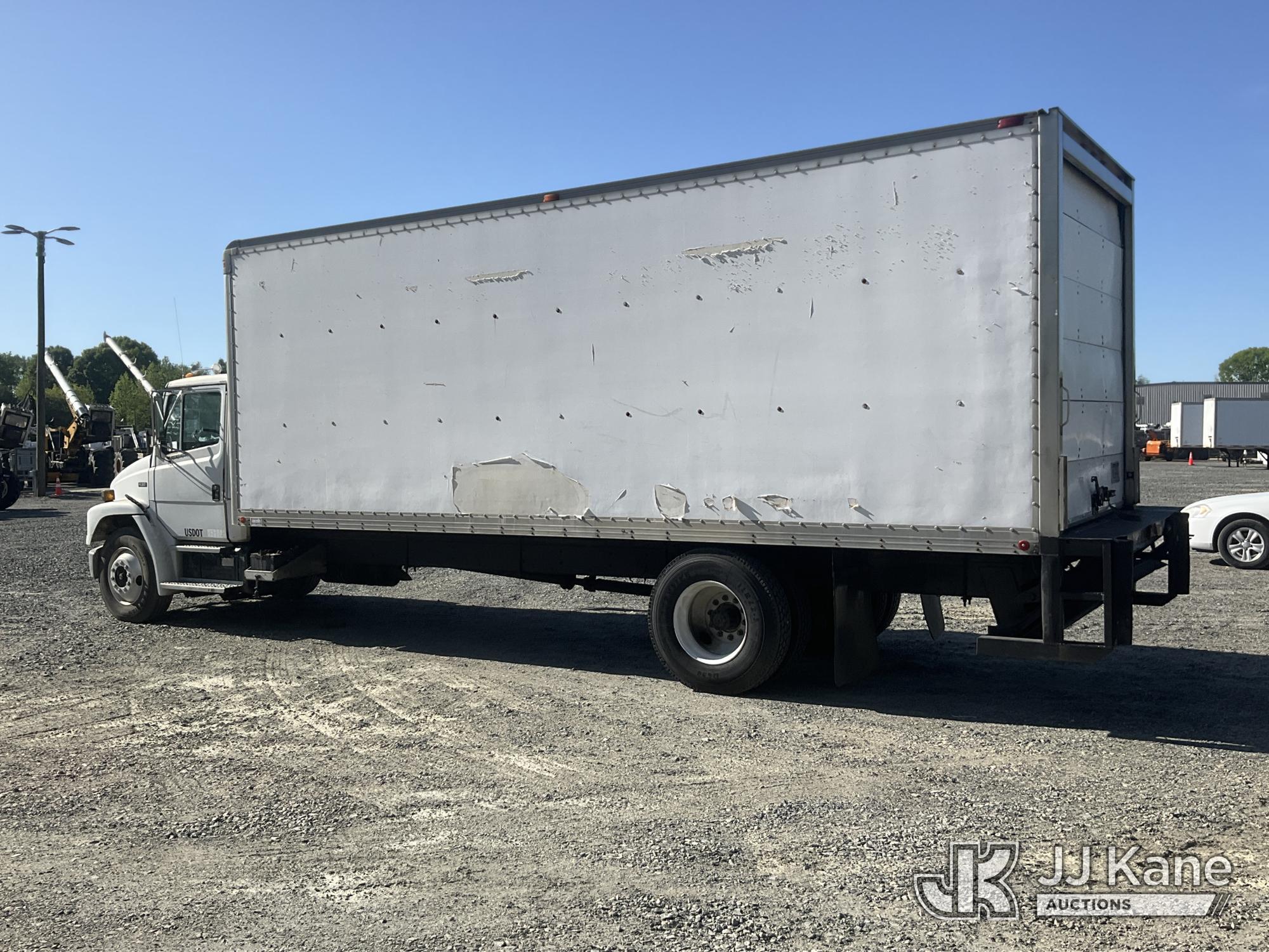 (China Grove, NC) 1996 Freightliner FL60 Van Body Truck Not Running, Condition Unknown, Cracked Wind