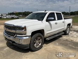 (Byram, MS) 2017 Chevrolet Silverado 1500 4x4 Crew-Cab Pickup Truck Runs & Moves) (Front Bumper Dama