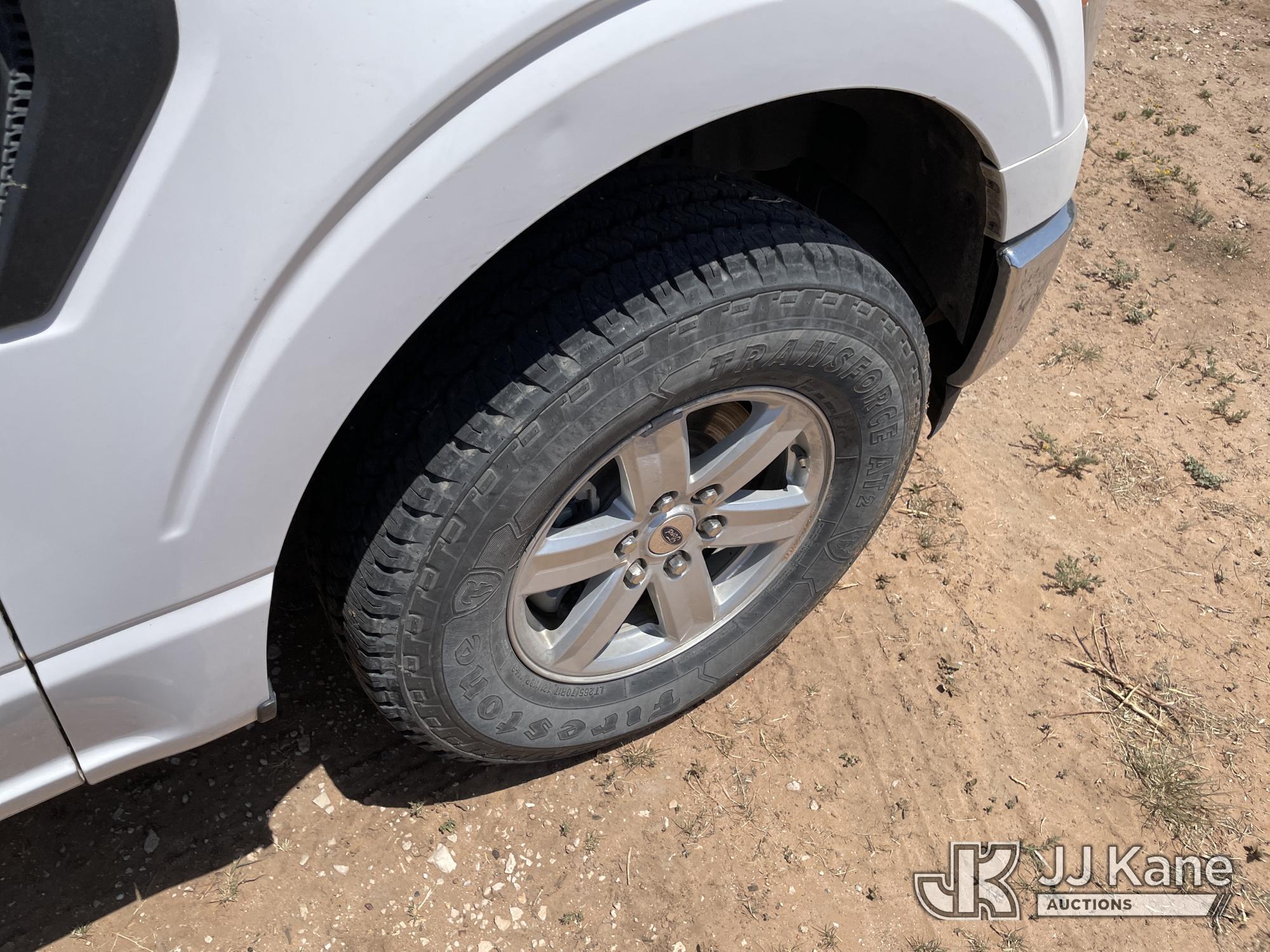 (Odessa, TX) 2021 Ford F150 4x4 Crew-Cab Pickup Truck Runs & Moves) (Starts, Infotainment Screen Is