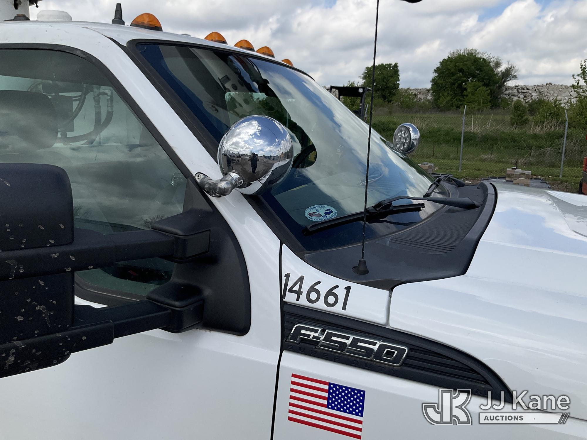 (Kansas City, MO) Altec AT37G, Articulating & Telescopic Bucket Truck mounted behind cab on 2015 For