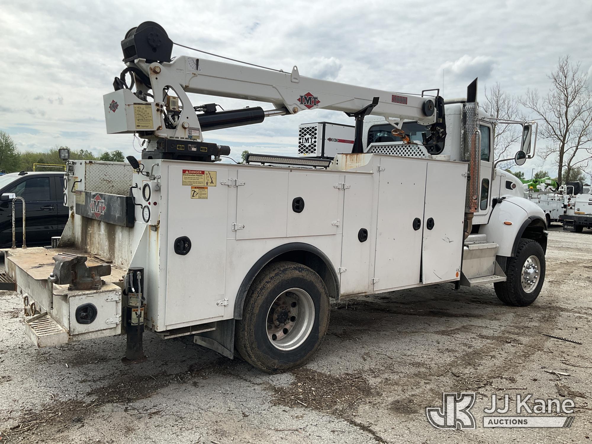 (Kansas City, MO) 2017 PETERBILT 337 Mechanics Service Truck Runs, Crane Operates) (Does Not Move, J