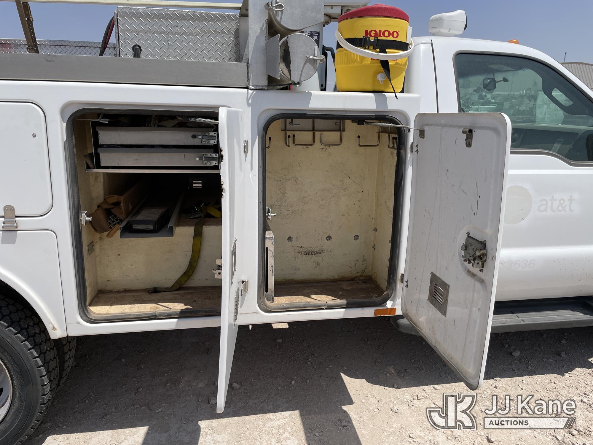 (Odessa, TX) Altec AT200-A, Telescopic Non-Insulated Bucket Truck mounted behind cab on 2012 Ford F4