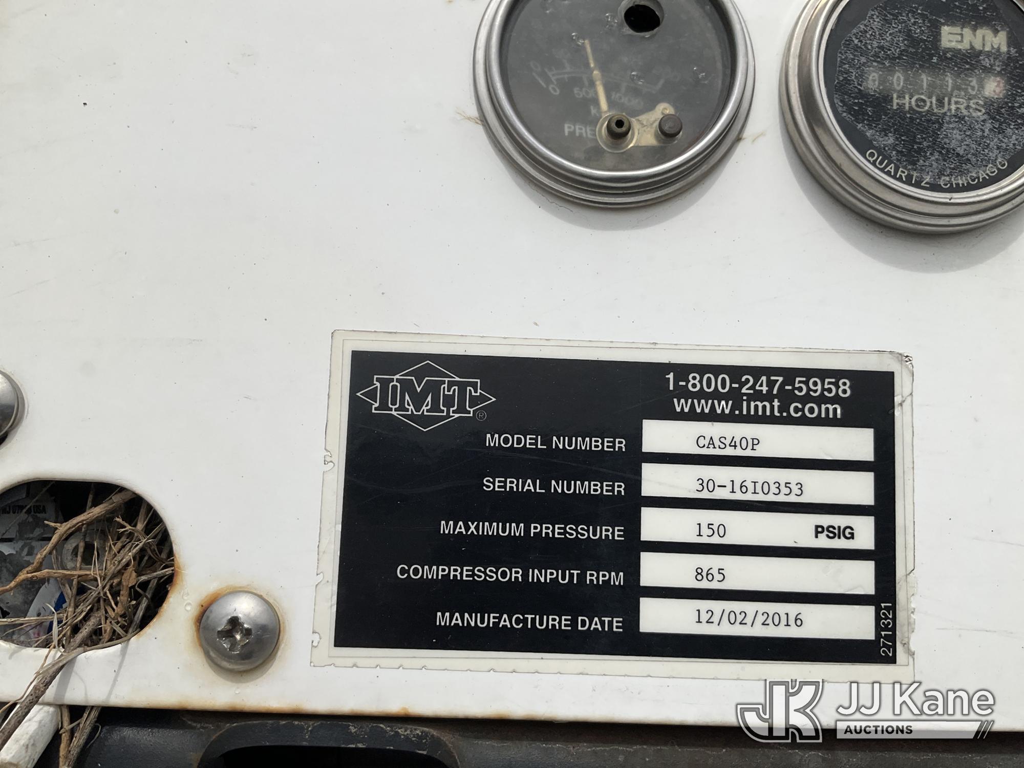 (Kansas City, MO) 2017 PETERBILT 337 Mechanics Service Truck Runs, Crane Operates) (Does Not Move, J