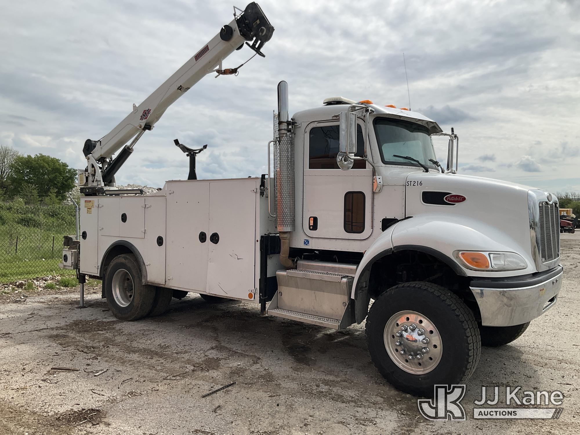 (Kansas City, MO) 2017 PETERBILT 337 Mechanics Service Truck Runs, Crane Operates) (Does Not Move, J