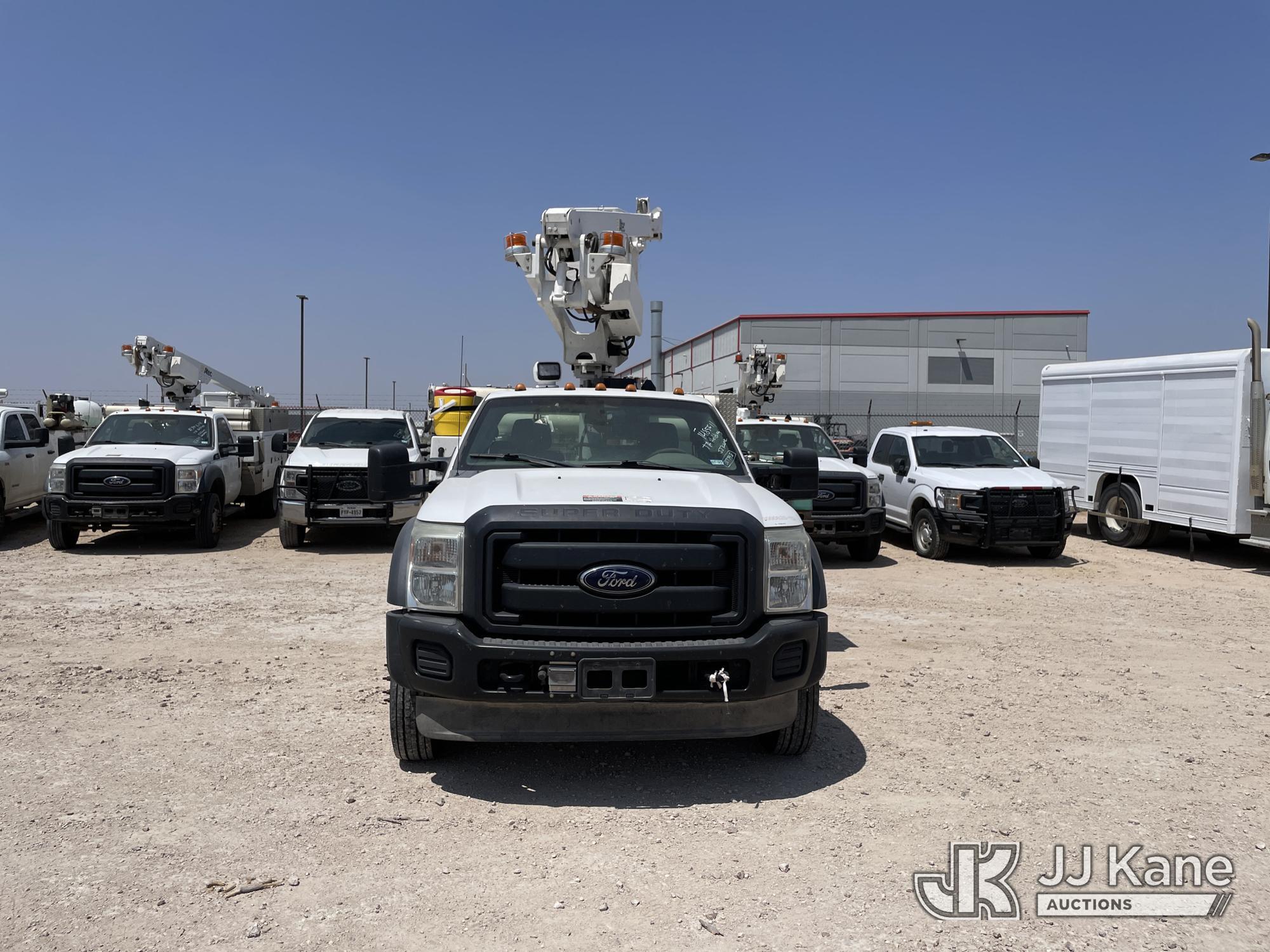 (Odessa, TX) Altec AT200-A, Telescopic Non-Insulated Bucket Truck mounted behind cab on 2012 Ford F4