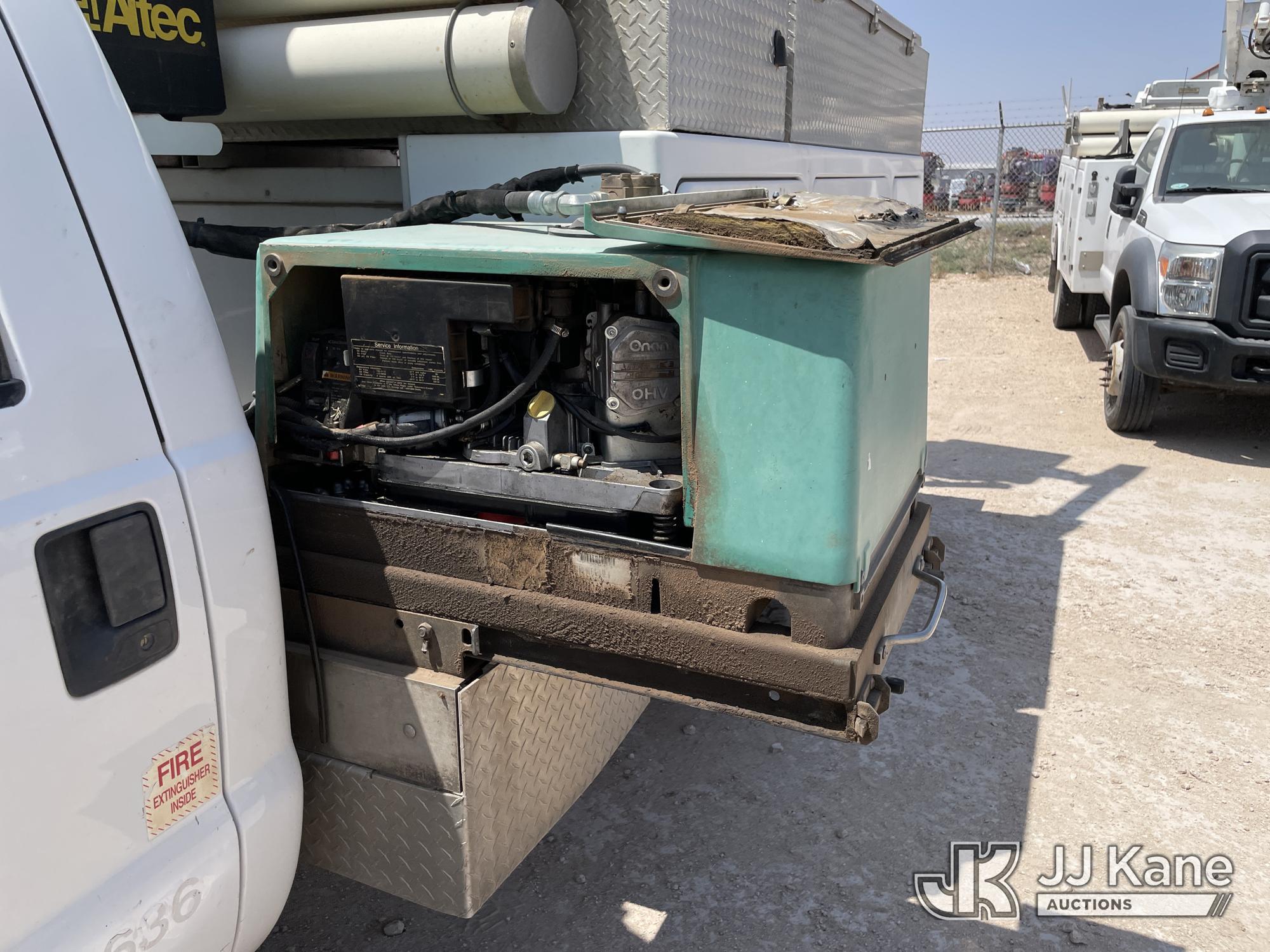 (Odessa, TX) Altec AT200-A, Telescopic Non-Insulated Bucket Truck mounted behind cab on 2012 Ford F4