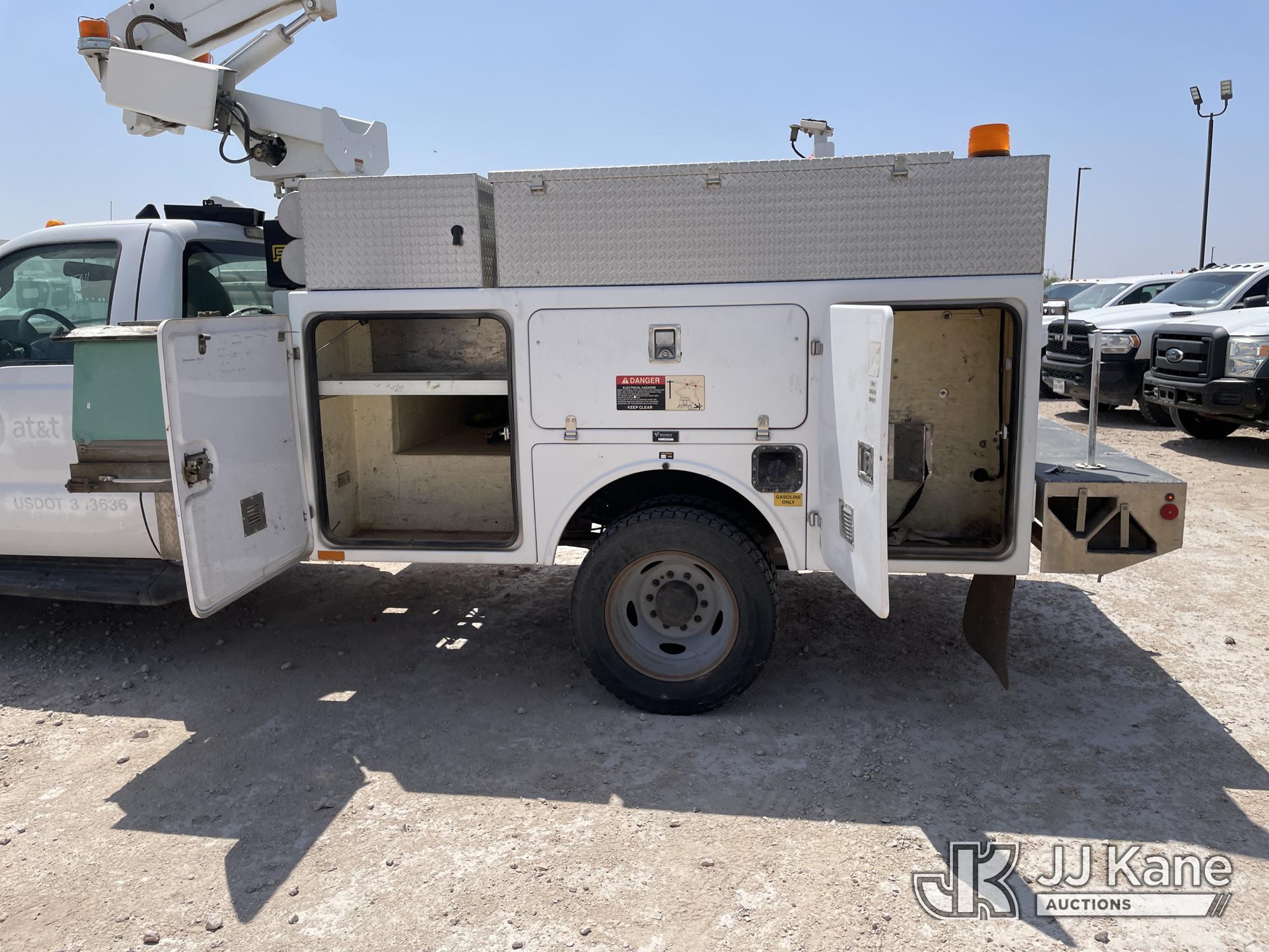 (Odessa, TX) Altec AT200-A, Telescopic Non-Insulated Bucket Truck mounted behind cab on 2012 Ford F4