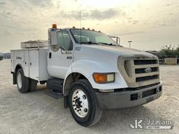 (San Antonio, TX) 2004 Ford F-650 Service Truck, Utility Company Owned and Maintained Runs & Moves)