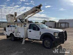 (Tahoka, TX) Altec AT41-M, Articulating & Telescopic Material Handling Bucket Truck mounted behind c