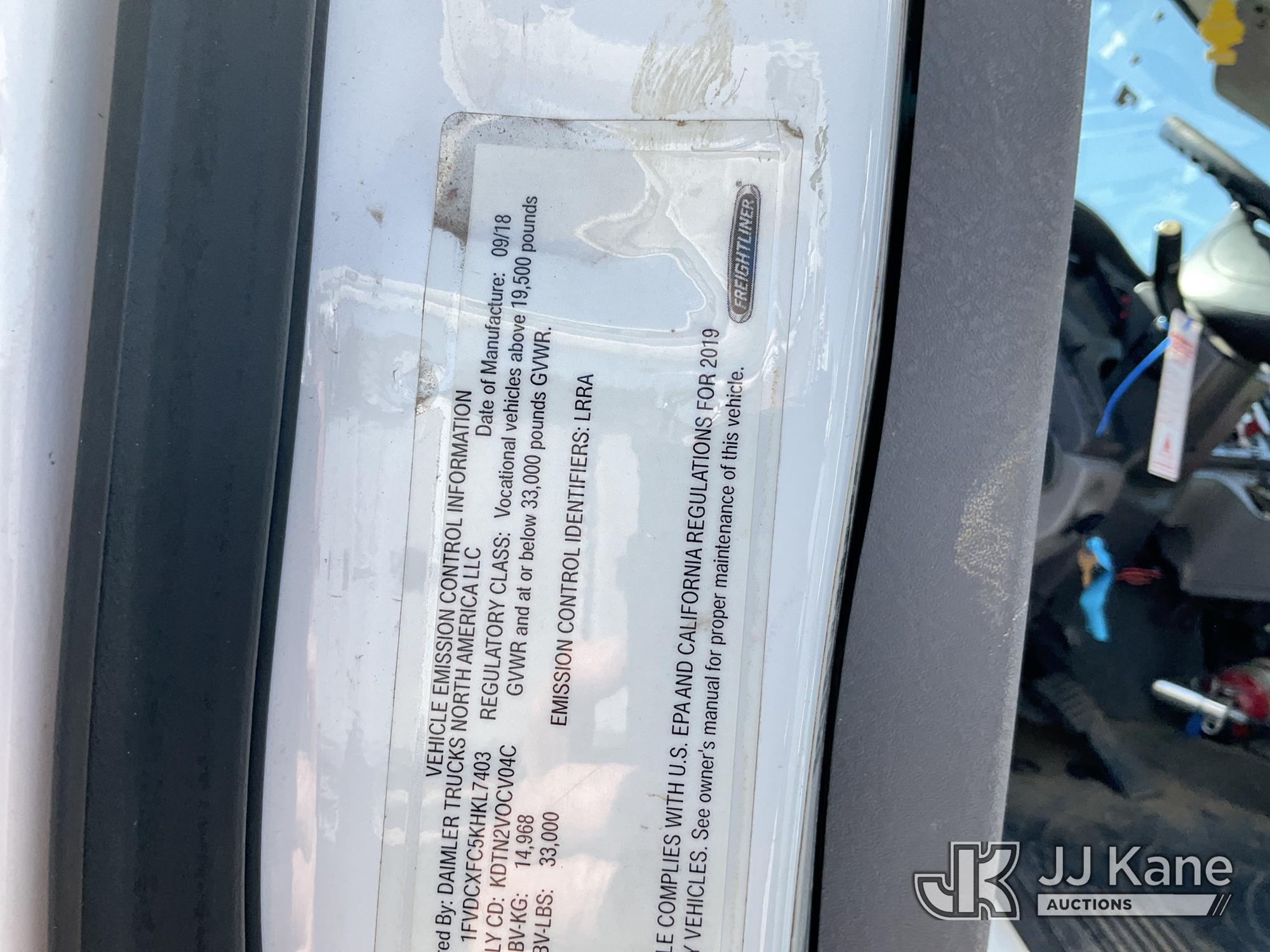 (Covington, LA) HiRanger TC55, Material Handling Bucket Truck rear mounted on 2019 Freightliner M2 1