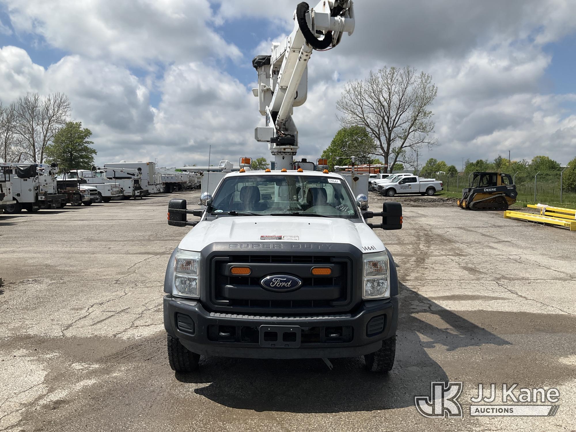 (Kansas City, MO) Altec AT37G, Articulating & Telescopic Bucket Truck mounted behind cab on 2015 For