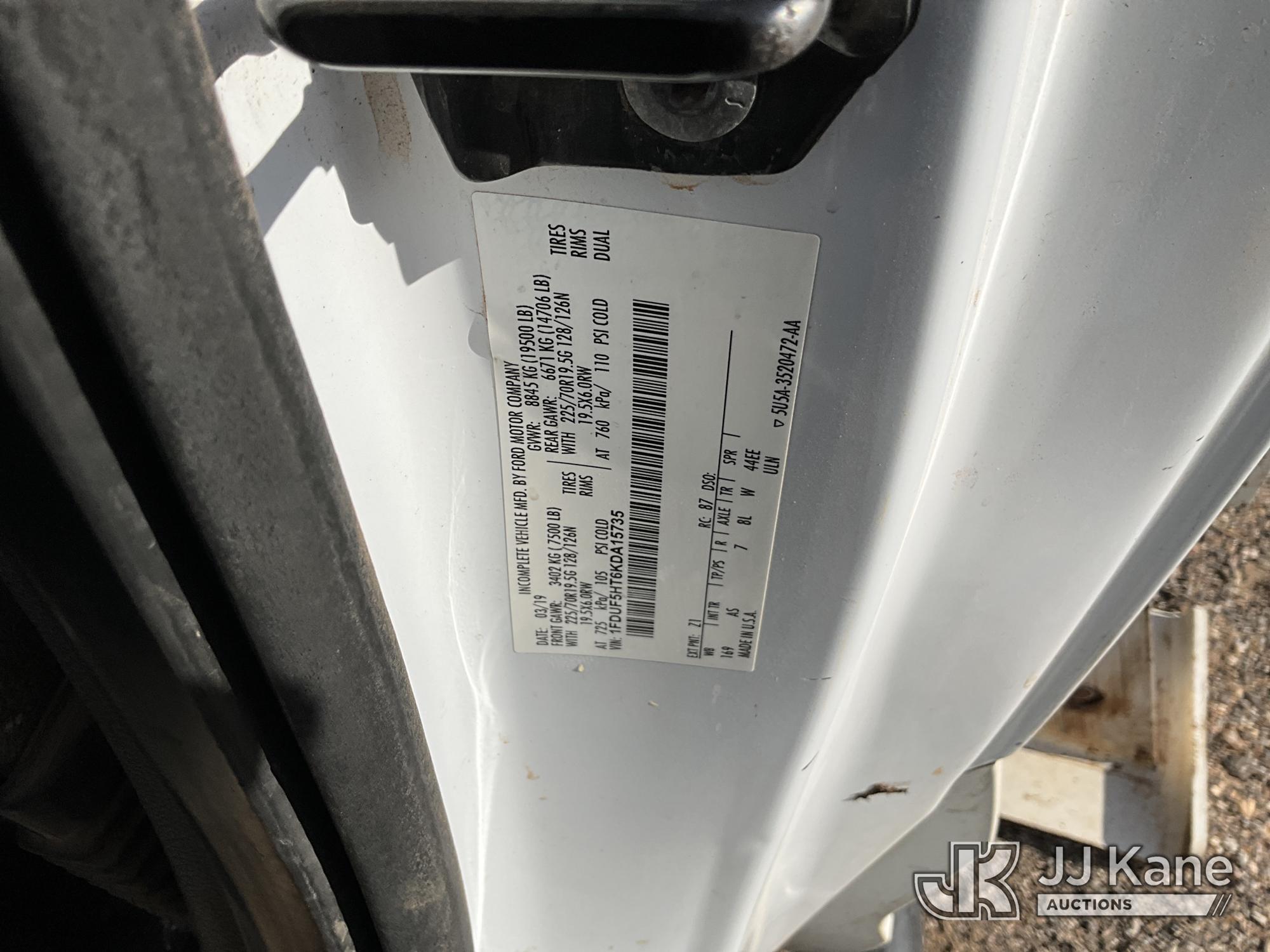 (Tahoka, TX) Altec AT41-M, Articulating & Telescopic Material Handling Bucket Truck mounted behind c