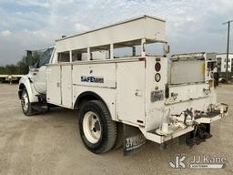 (San Antonio, TX) 2004 Ford F-650 Service Truck, Utility Company Owned and Maintained Runs & Moves)
