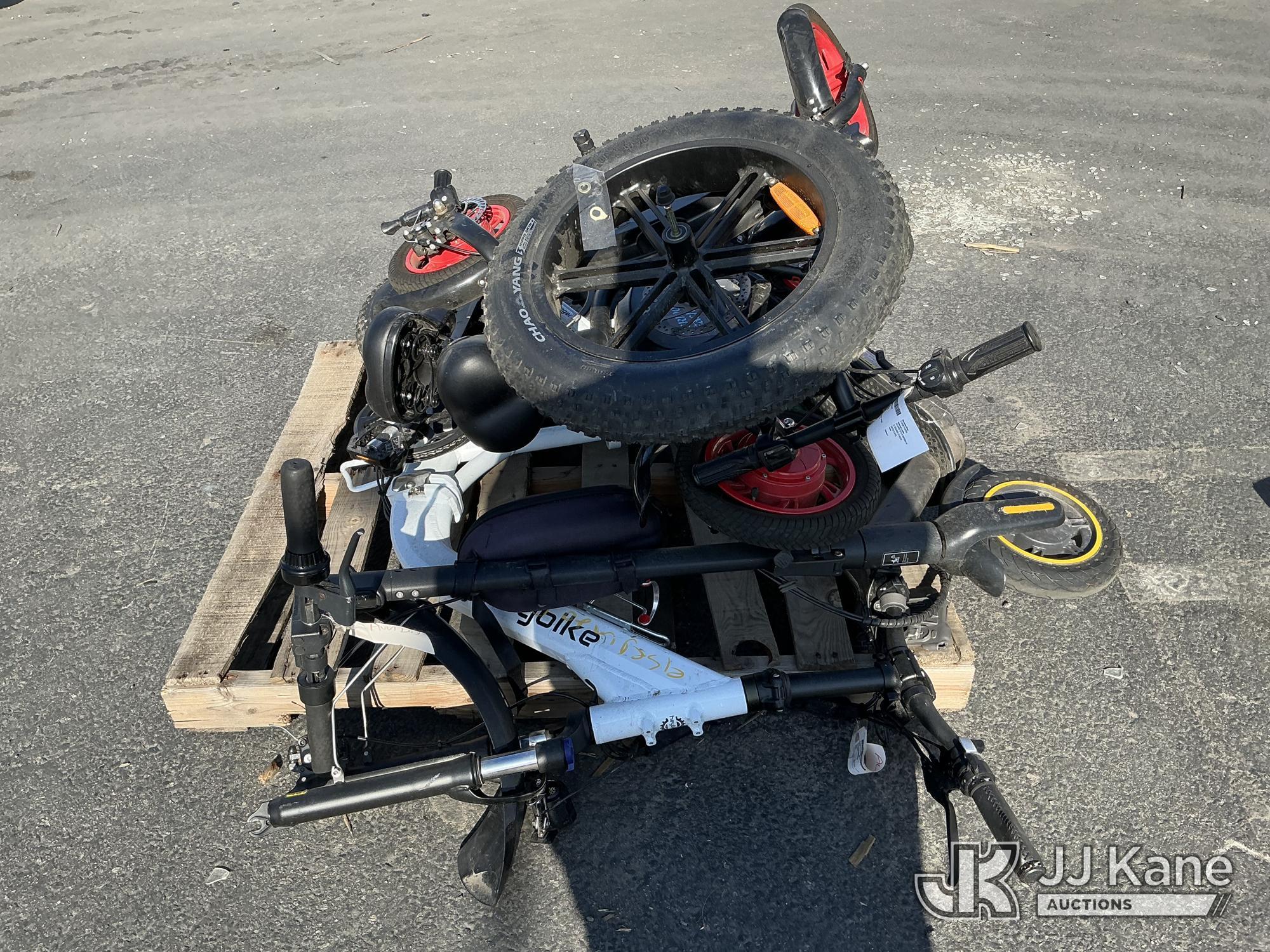 (Jurupa Valley, CA) (1 Pallet) E-Bikes & Scooters No Keys Used