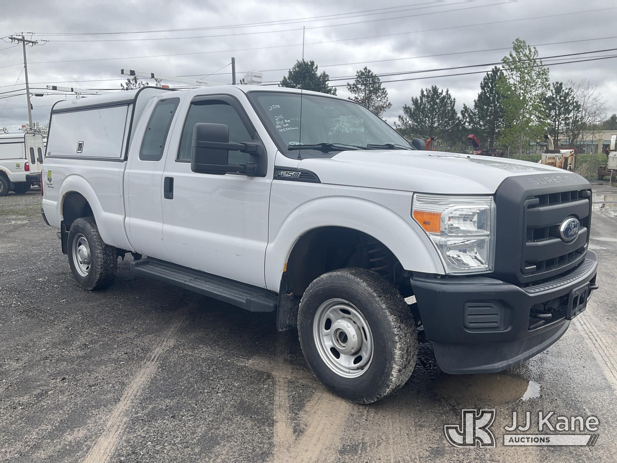(Rome, NY) 2016 Ford F250 4x4 Extended-Cab Pickup Truck Runs & Moves, Body & Rust Damage