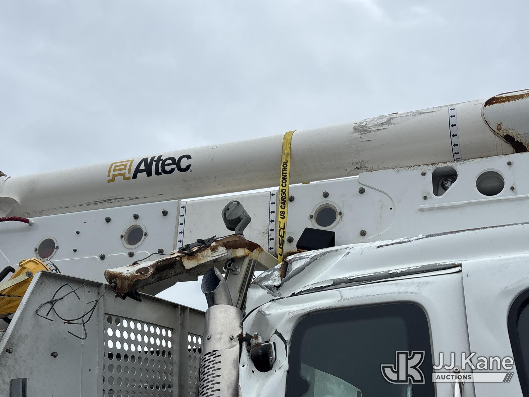 (Rome, NY) DEALER ONLY--Altec AN55E, Material Handling Bucket Truck mounted behind cab on 2019 Freig