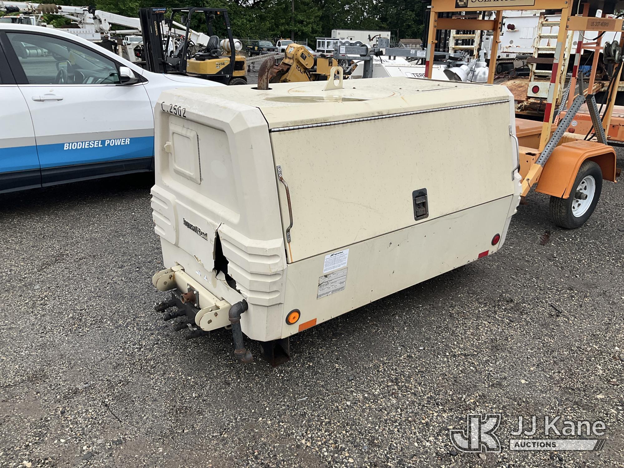 (Plymouth Meeting, PA) 2002 Ingersoll Rand 185WIR Skid Mounted Air Compressor Not Running Condition