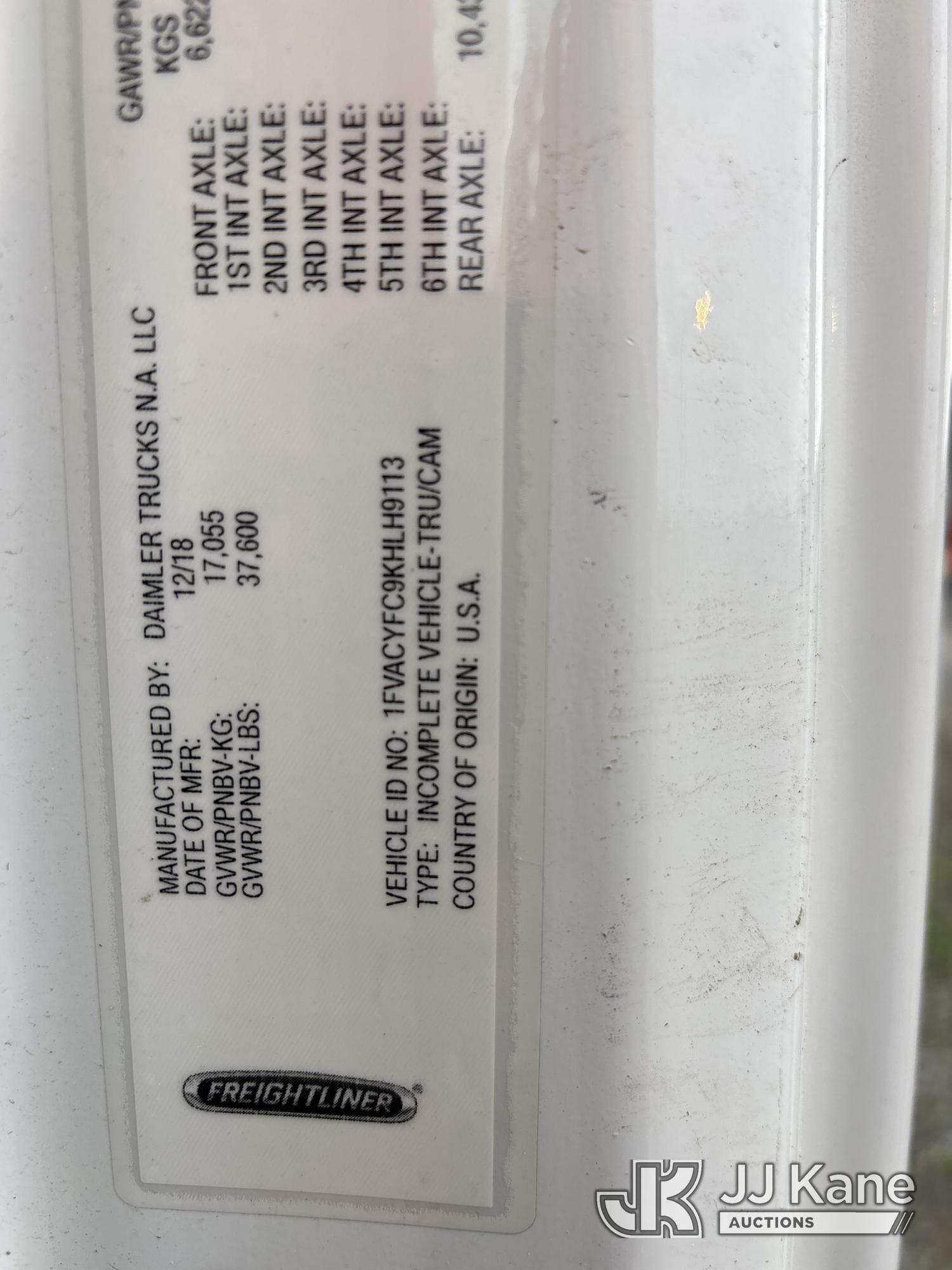(Rome, NY) DEALER ONLY--Altec AN55E, Material Handling Bucket Truck mounted behind cab on 2019 Freig