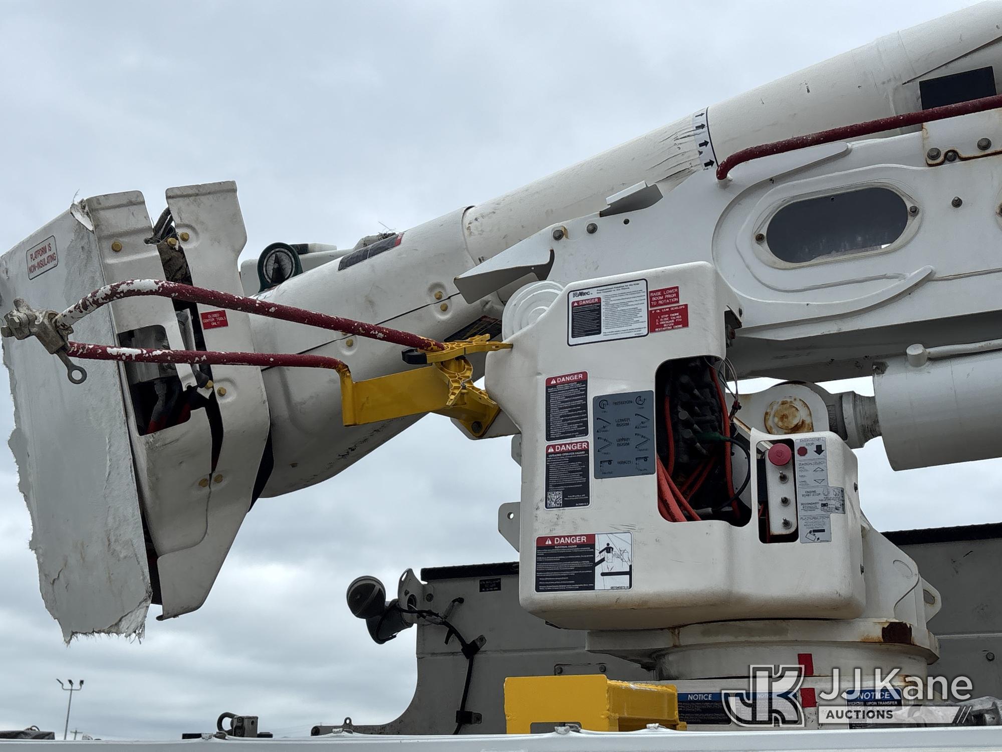 (Rome, NY) DEALER ONLY--Altec AN55E, Material Handling Bucket Truck mounted behind cab on 2019 Freig