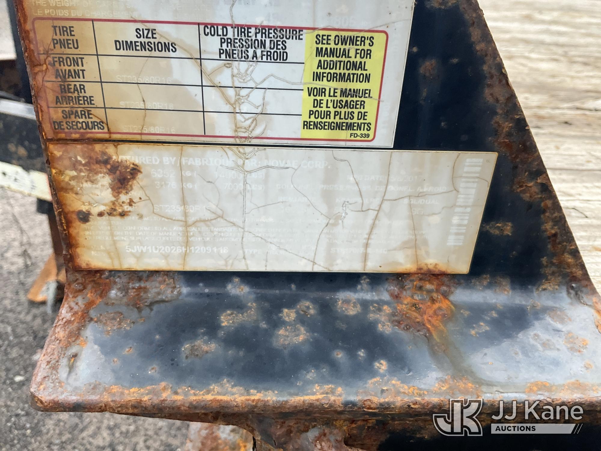 (Rome, NY) 2017 Sure-Trac ST812017-B-14G T/A Tagalong Equipment Trailer Rust Damage