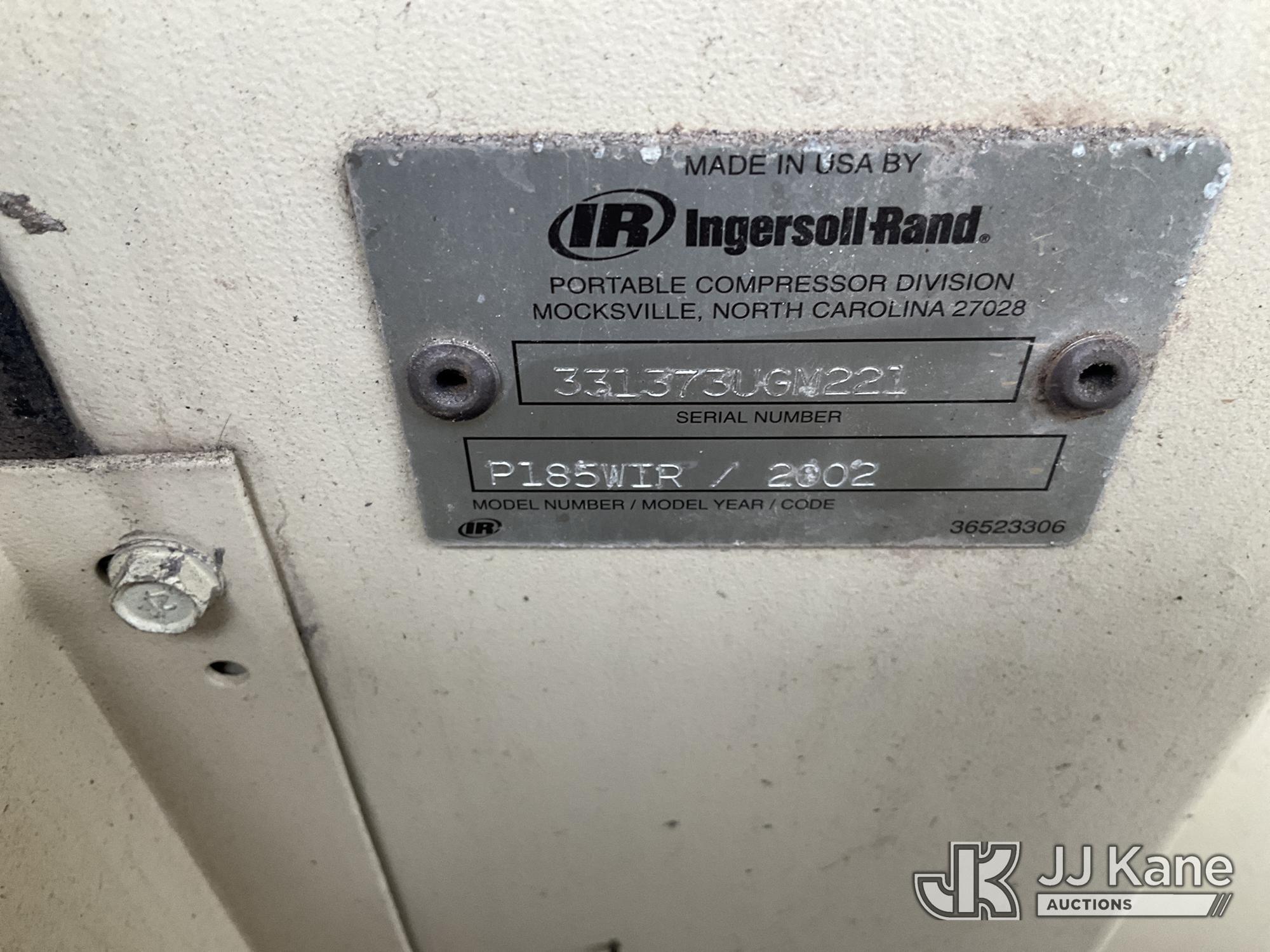 (Plymouth Meeting, PA) 2002 Ingersoll Rand 185WIR Skid Mounted Air Compressor Not Running Condition