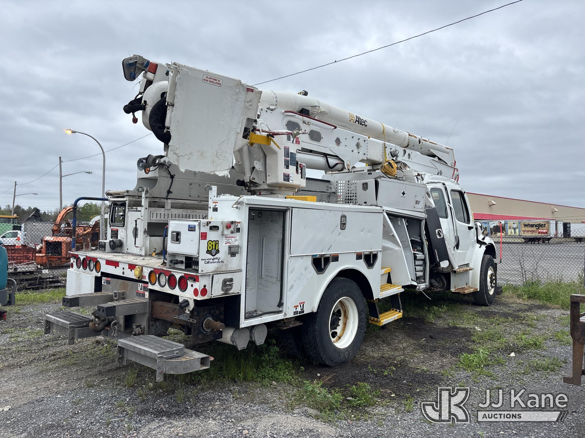 (Rome, NY) DEALER ONLY--Altec AN55E, Material Handling Bucket Truck mounted behind cab on 2019 Freig