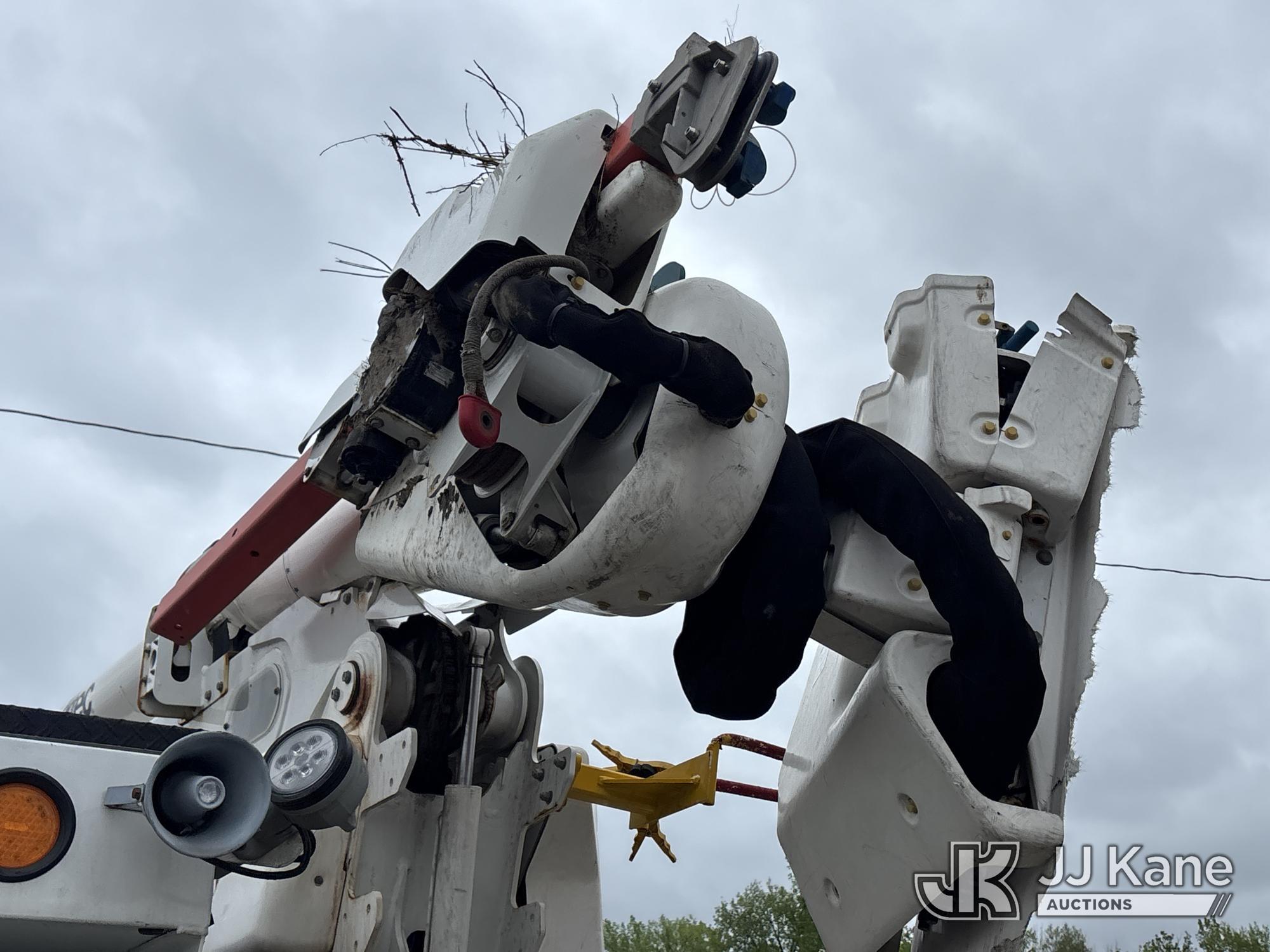 (Rome, NY) DEALER ONLY--Altec AN55E, Material Handling Bucket Truck mounted behind cab on 2019 Freig