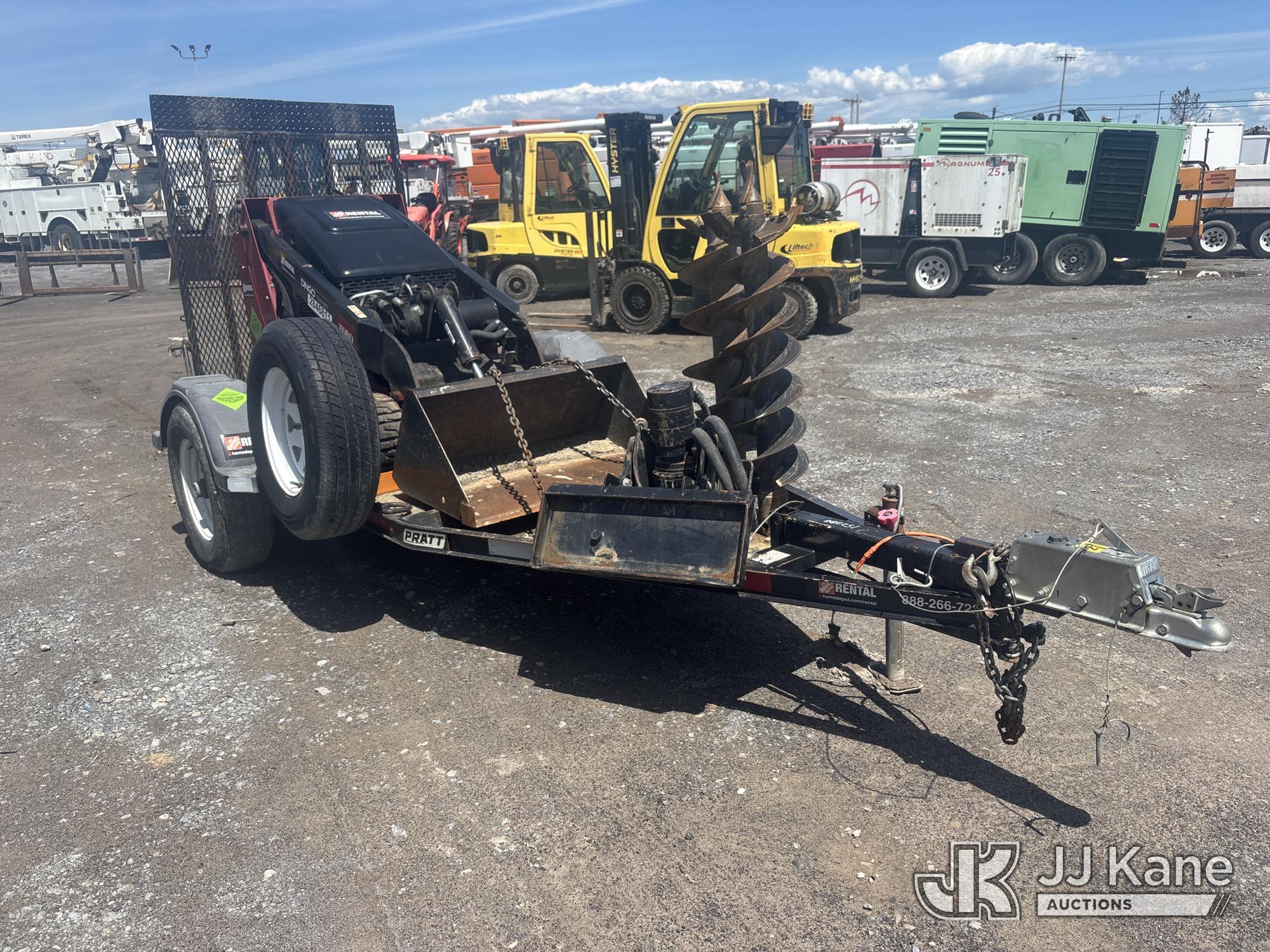 (Rome, NY) 2019 Toro Dingo Stand-Up Crawler Skid Steer Loader, sold with support trailer 1522818 Run