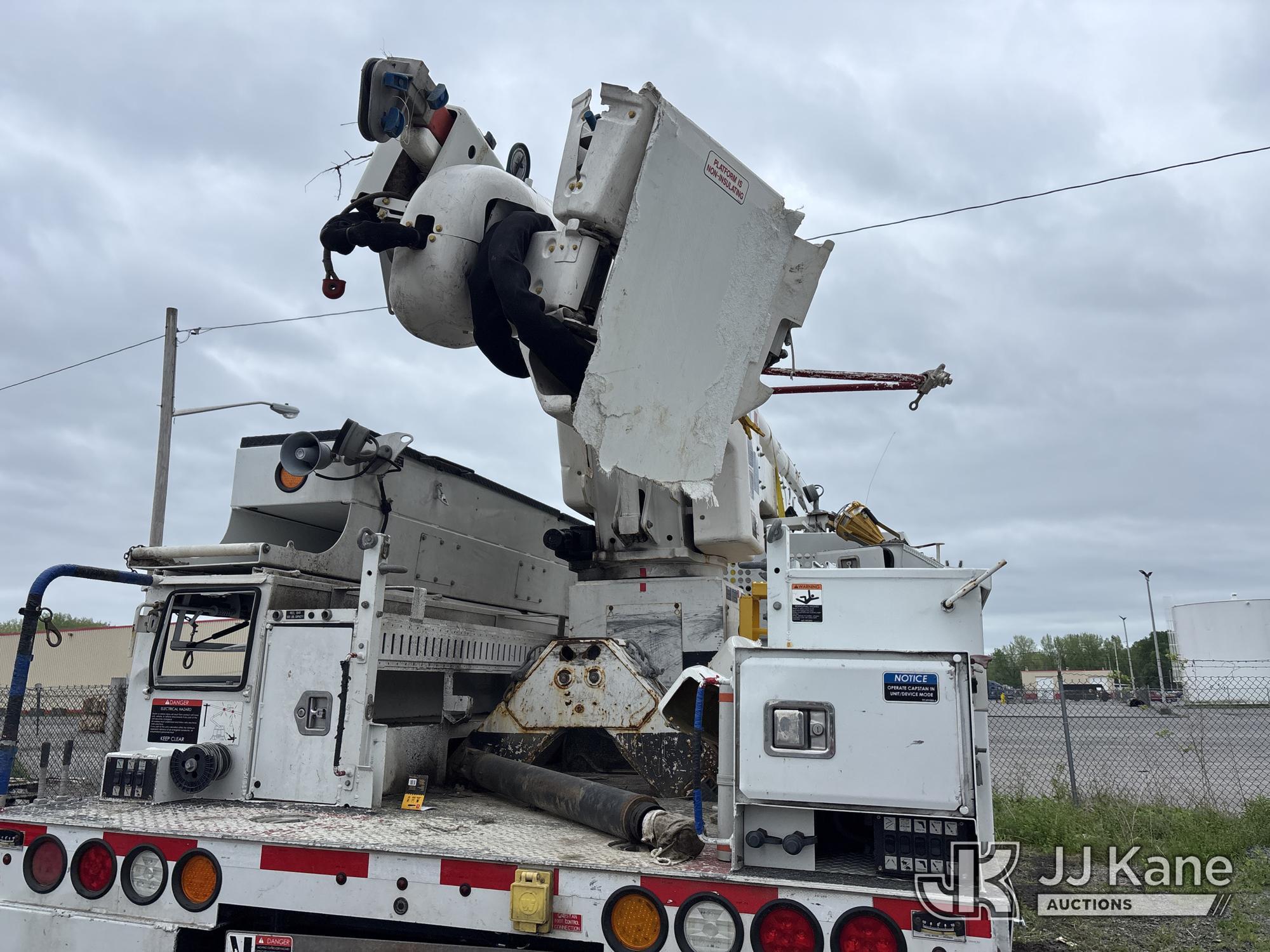 (Rome, NY) DEALER ONLY--Altec AN55E, Material Handling Bucket Truck mounted behind cab on 2019 Freig