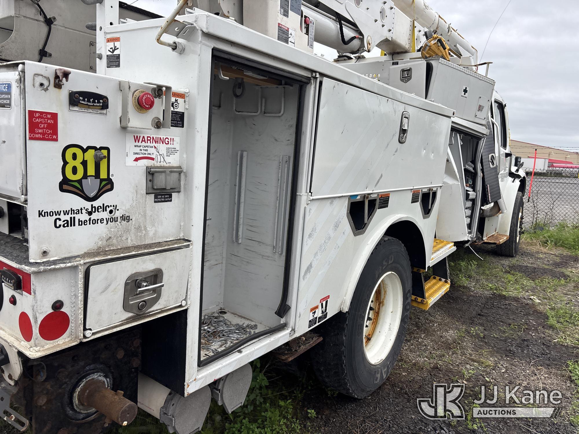 (Rome, NY) DEALER ONLY--Altec AN55E, Material Handling Bucket Truck mounted behind cab on 2019 Freig