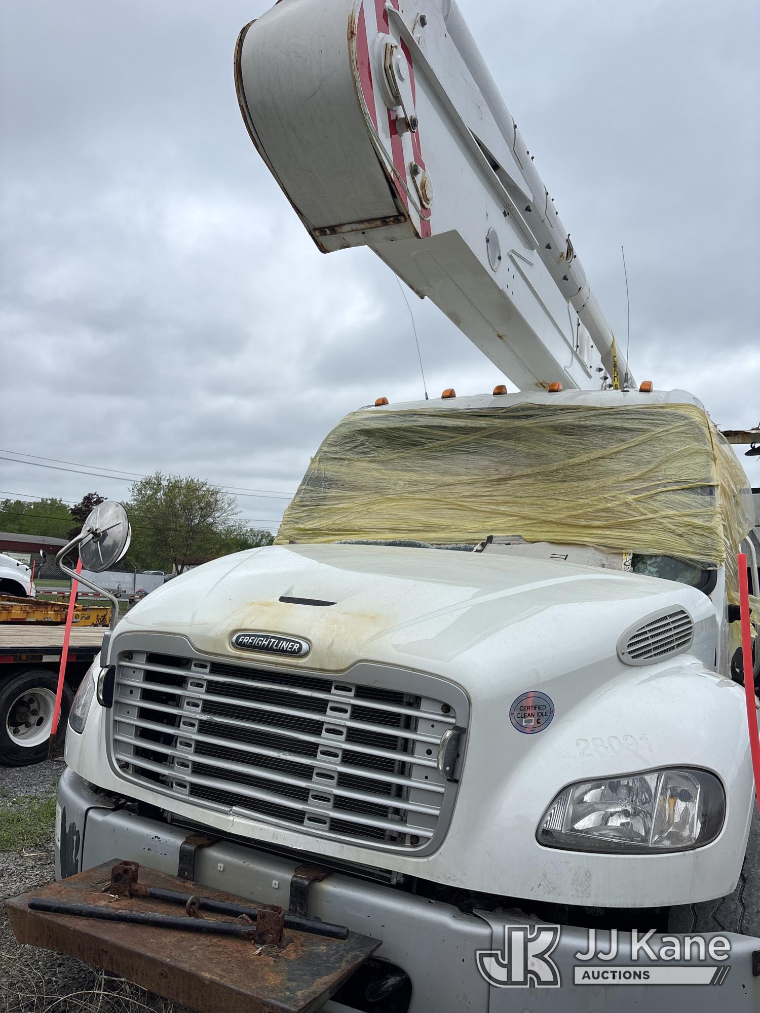 (Rome, NY) DEALER ONLY--Altec AN55E, Material Handling Bucket Truck mounted behind cab on 2019 Freig