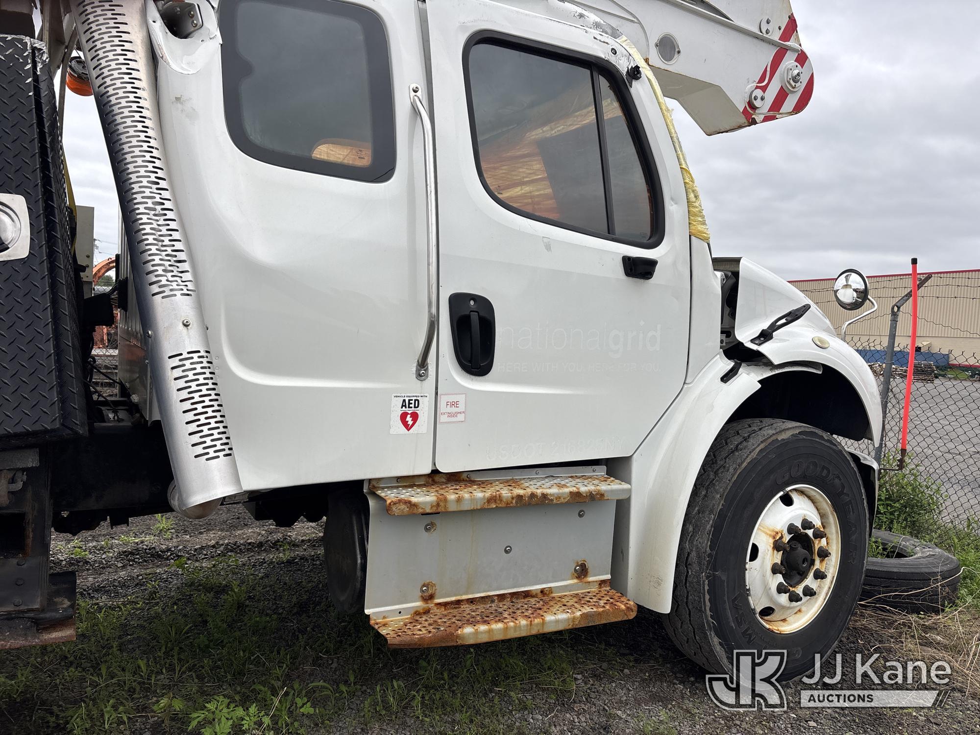 (Rome, NY) DEALER ONLY--Altec AN55E, Material Handling Bucket Truck mounted behind cab on 2019 Freig