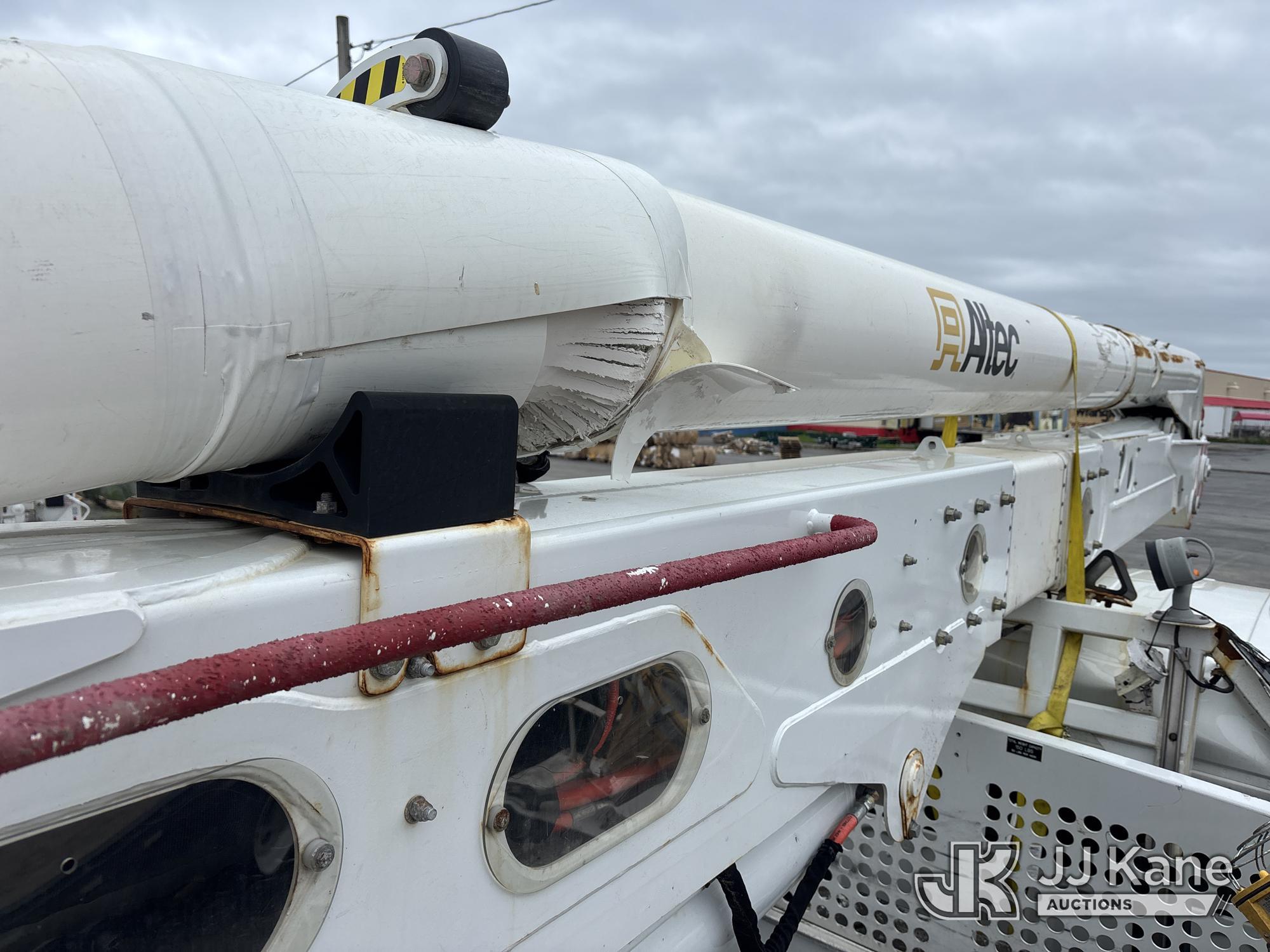 (Rome, NY) DEALER ONLY--Altec AN55E, Material Handling Bucket Truck mounted behind cab on 2019 Freig