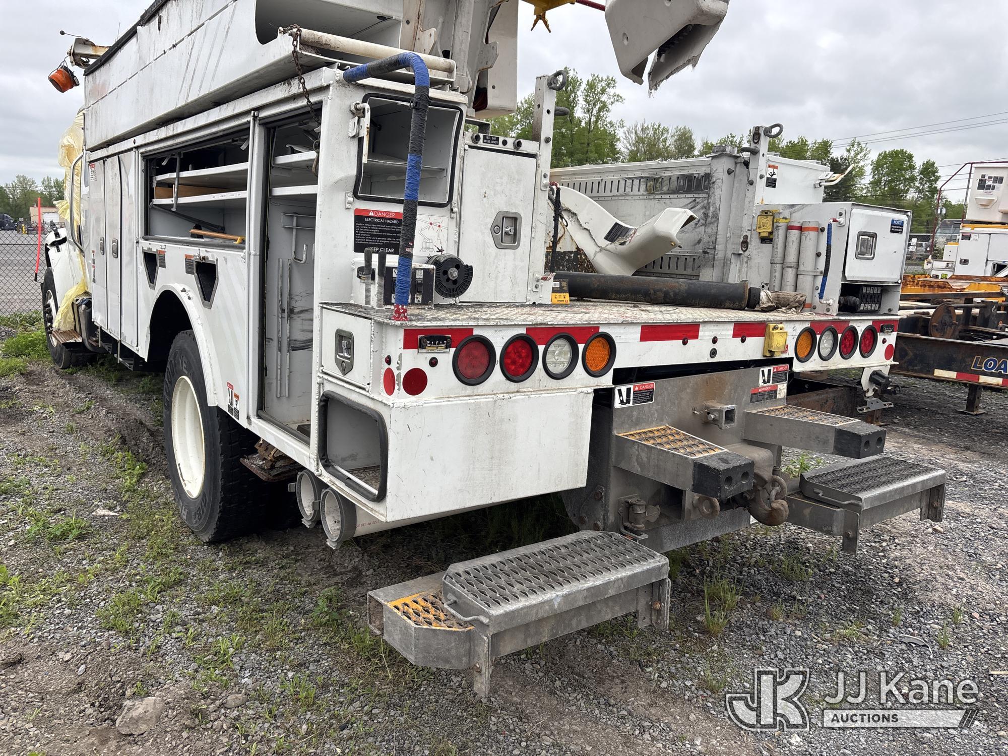 (Rome, NY) DEALER ONLY--Altec AN55E, Material Handling Bucket Truck mounted behind cab on 2019 Freig