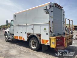 (Rome, NY) 2015 International 4300 Enclosed Utility/Air Compressor Truck Runs & Moves, Check Engine