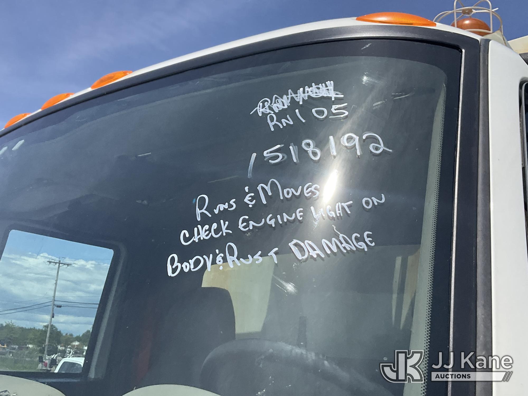 (Rome, NY) 2015 International 4300 Enclosed Utility/Air Compressor Truck Runs & Moves, Check Engine