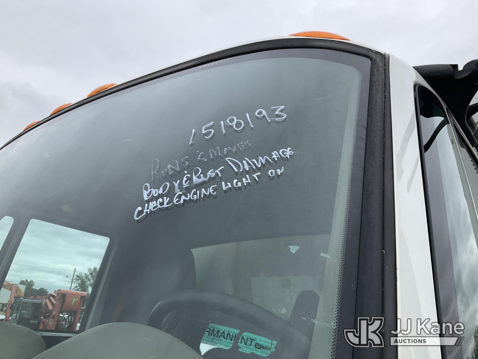 (Rome, NY) 2015 International 4300 Enclosed Utility/Air Compressor Truck Runs & Moves, Check Engine