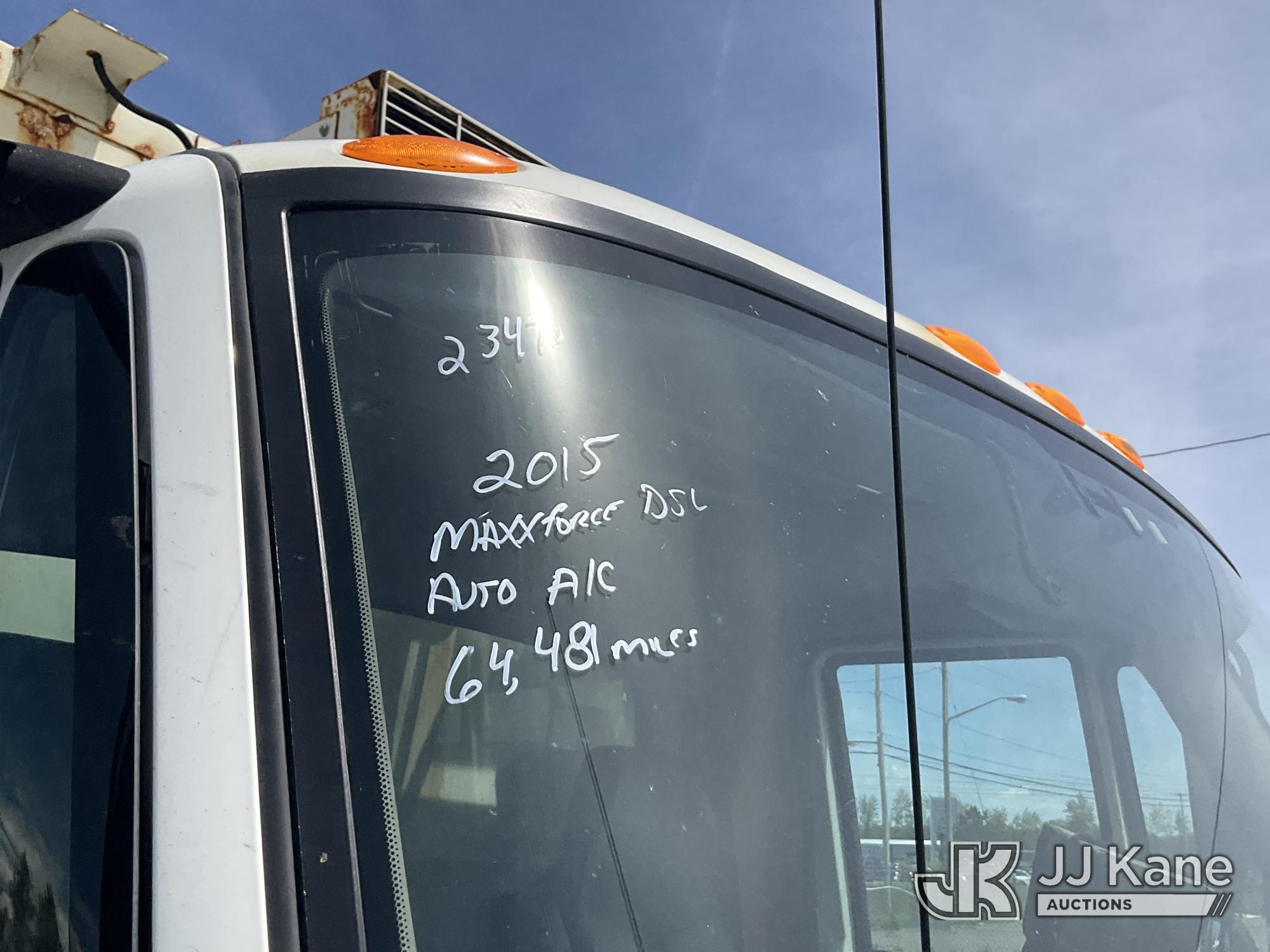 (Rome, NY) 2015 International 4300 Enclosed Utility/Air Compressor Truck Runs & Moves, Check Engine