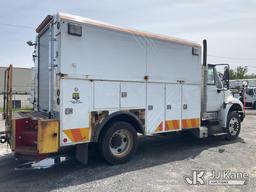 (Rome, NY) 2015 International 4300 Enclosed Utility/Air Compressor Truck Runs & Moves, Check Engine