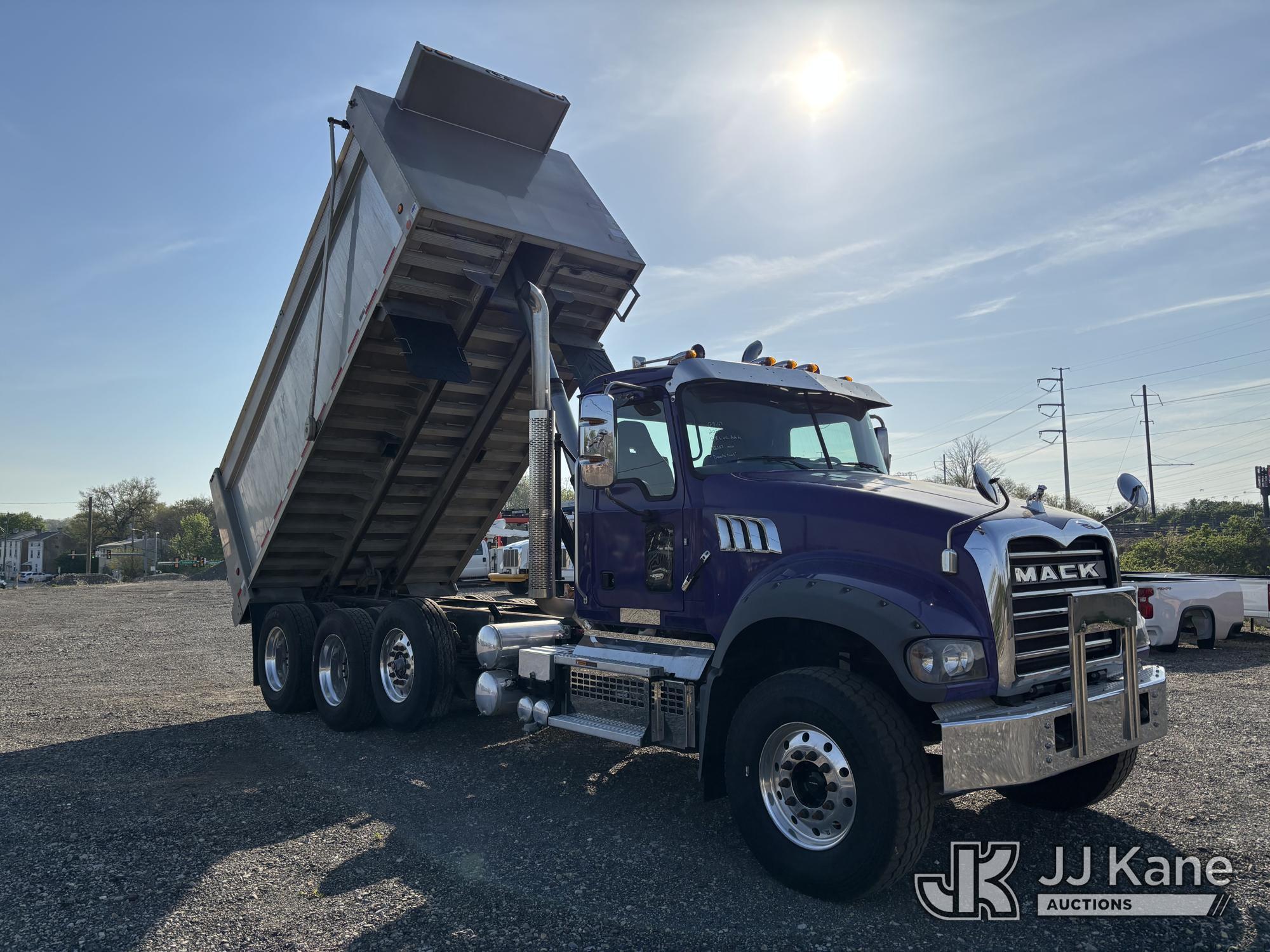 (Plymouth Meeting, PA) 2021 Mack Granite Tri/Axle Dump Truck Danella Unit) (Runs Moves & Dump Operat