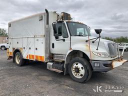(Rome, NY) 2015 International 4300 Enclosed Utility/Air Compressor Truck Runs & Moves, Check Engine