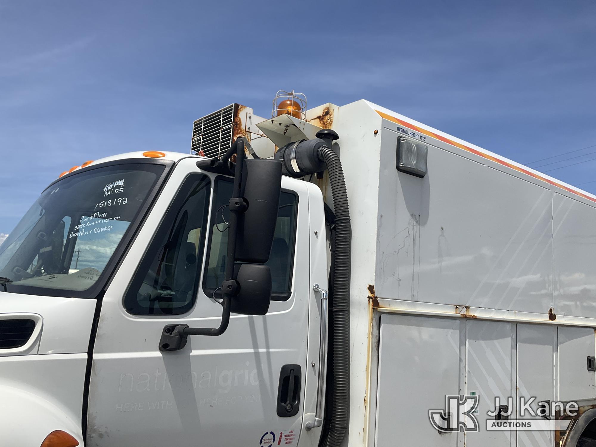 (Rome, NY) 2015 International 4300 Enclosed Utility/Air Compressor Truck Runs & Moves, Check Engine