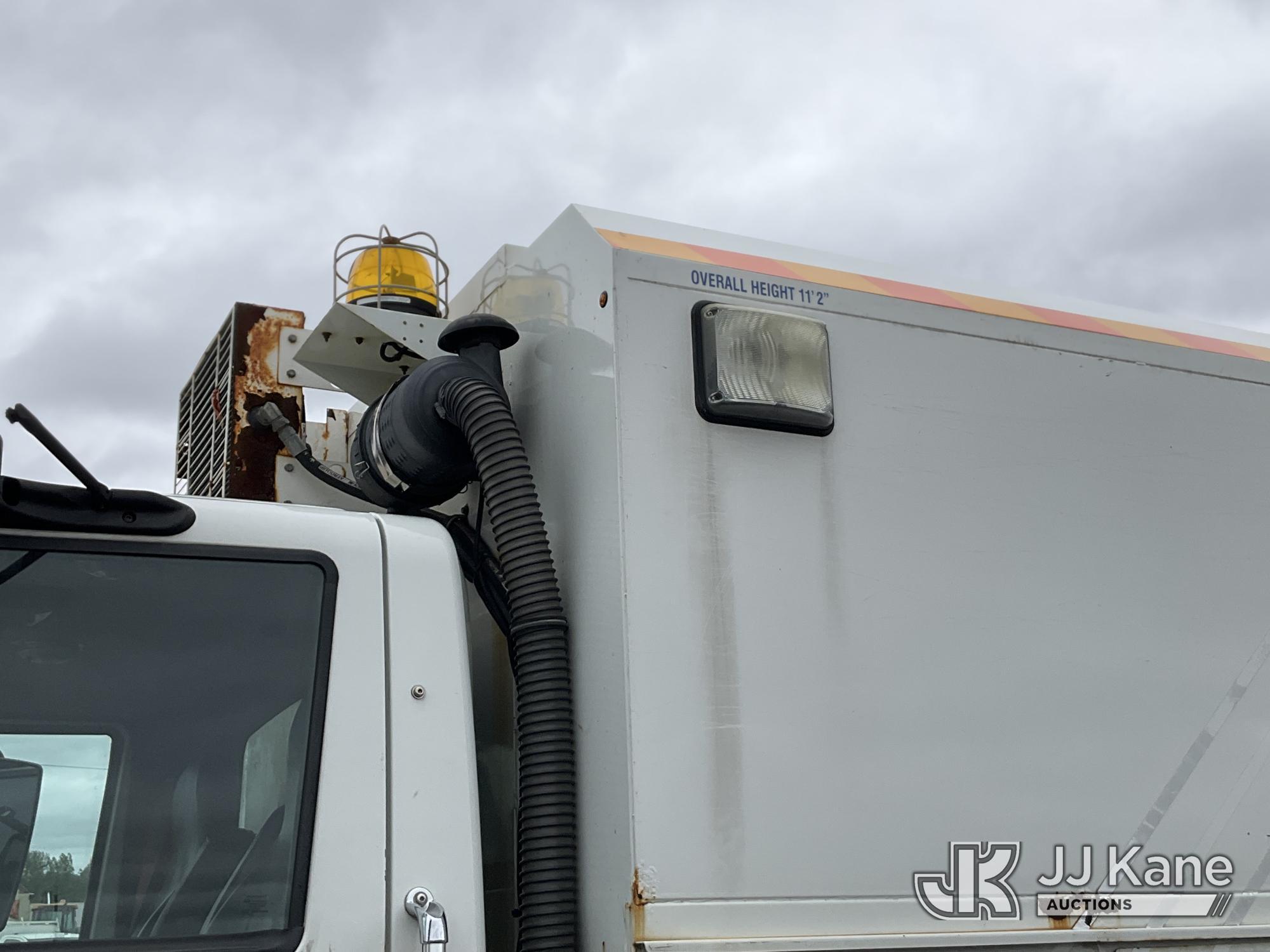 (Rome, NY) 2015 International 4300 Enclosed Utility/Air Compressor Truck Runs & Moves, Check Engine