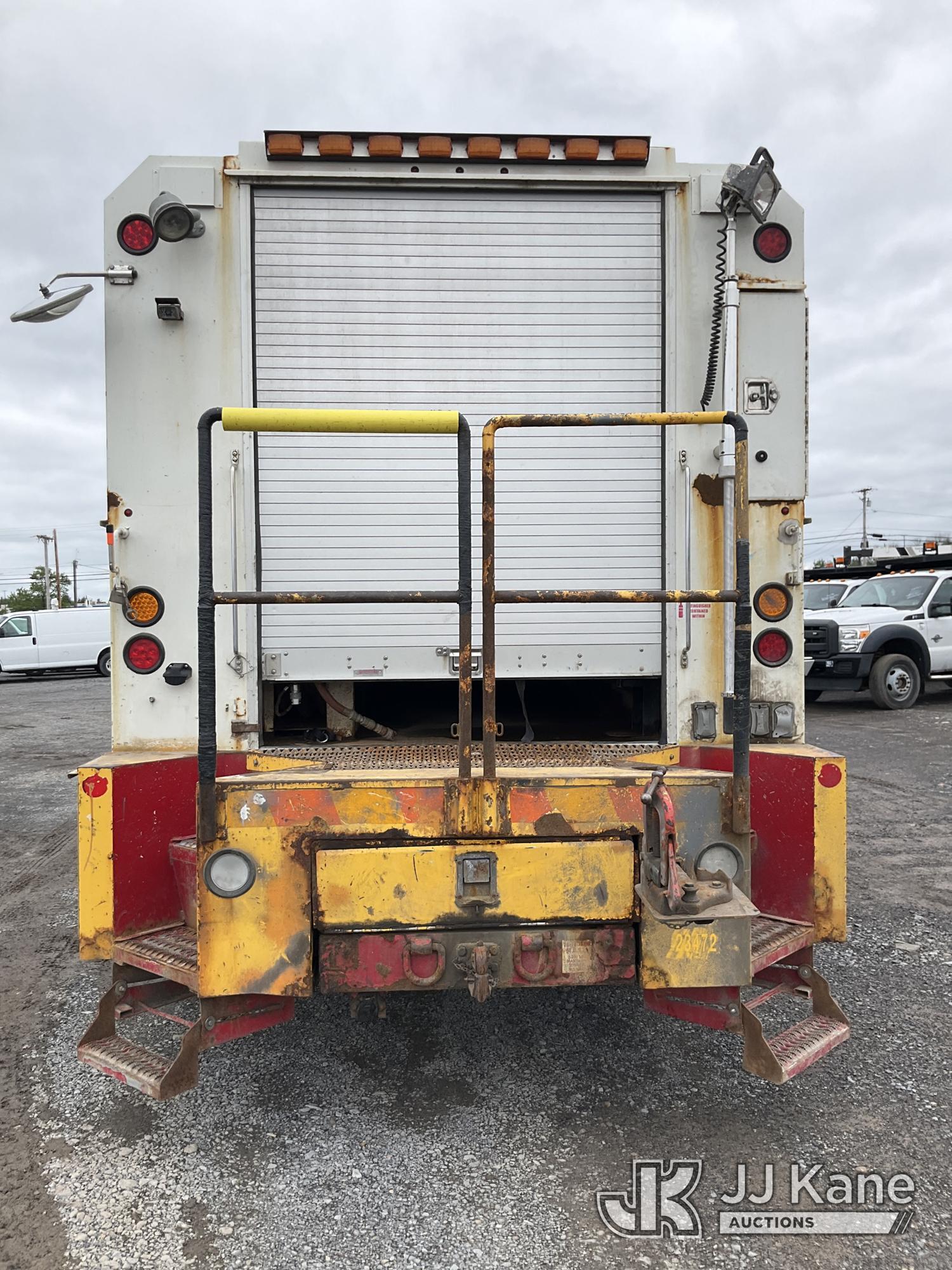 (Rome, NY) 2015 International 4300 Enclosed Utility/Air Compressor Truck Runs & Moves, Check Engine