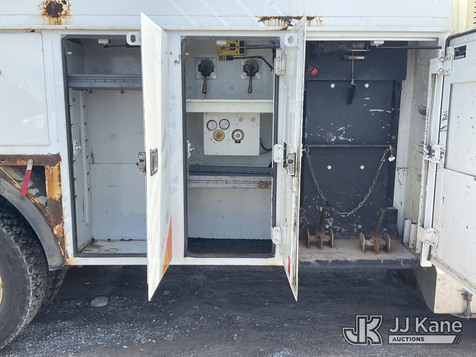 (Rome, NY) 2015 International 4300 Enclosed Utility/Air Compressor Truck Runs & Moves, Check Engine