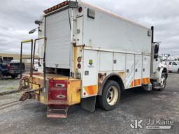 (Rome, NY) 2015 International 4300 Enclosed Utility/Air Compressor Truck Runs & Moves, Check Engine