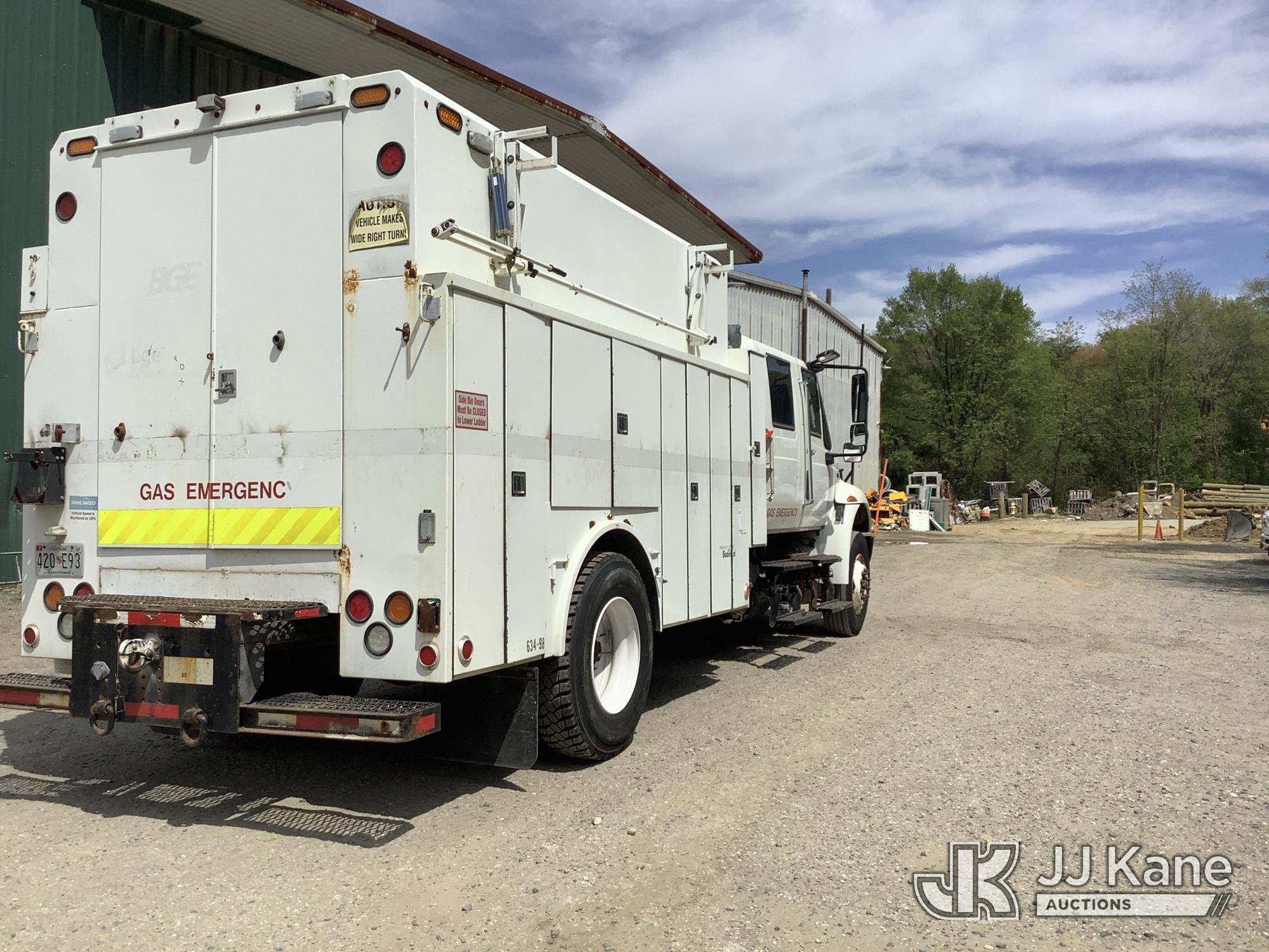 (Harmans, MD) 2013 International 4400 Crew Cab Van Body/Air Compressor Truck Runs & Moves